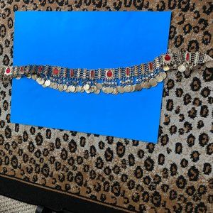 METAL BELT WITH COIN DETAIL